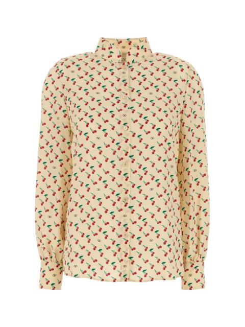 Valentino Printed Crepe Shirt