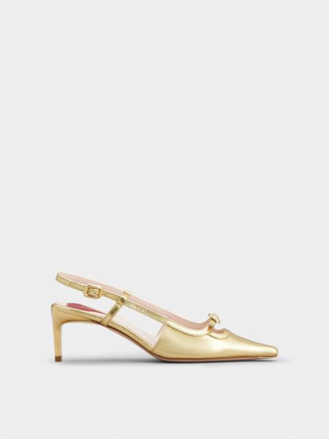 Viv' Canard Slingback Pumps in leather