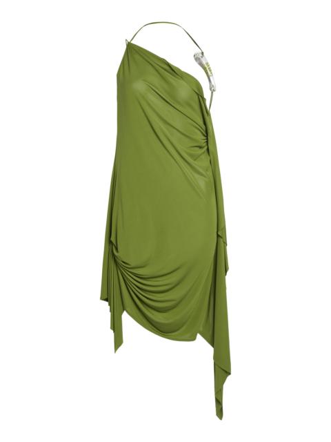 CHRISTOPHER ESBER Draped Jersey Mini Dress green