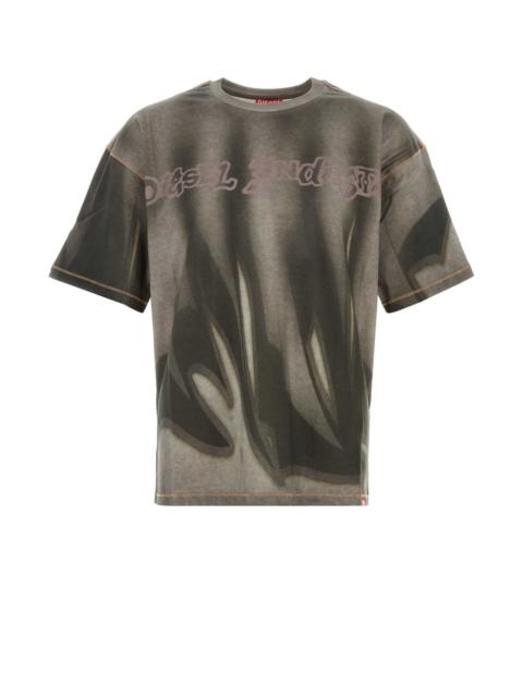 Diesel Diesel Men Printed Cotton T-Shirt