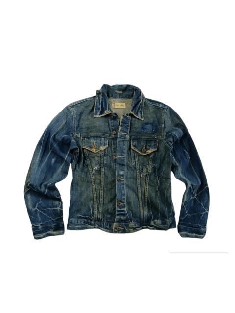 Other Designers Distressed Denim - 🔥Point Loma Denim Trucker Jacket Medium Size