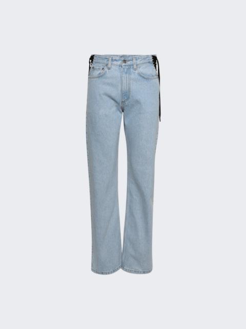 MUGLER Straight Leg Jeans Blue