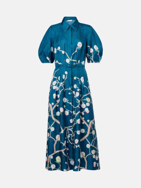GABRIELA HEARST Maude floral silk shirt dress