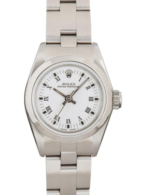 Rolex Lady Oyster Perpetual 67180 White Dial