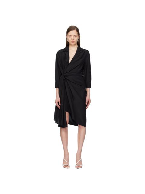 GAUGE81 Black Miya Minidress