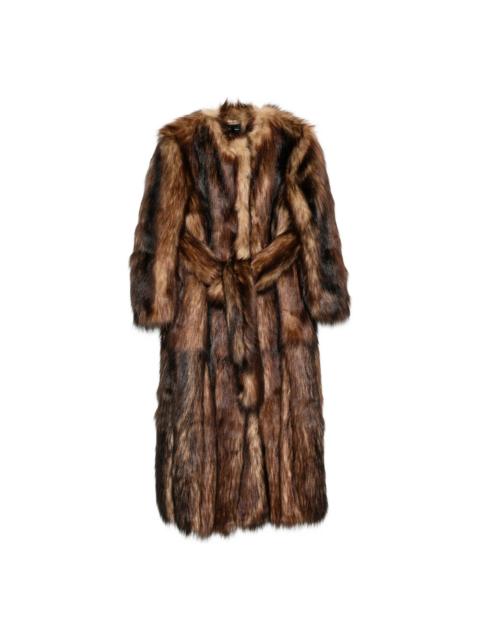 Simone Rocha Simone Rocha Brown Coats - Faux Fur Coats Women