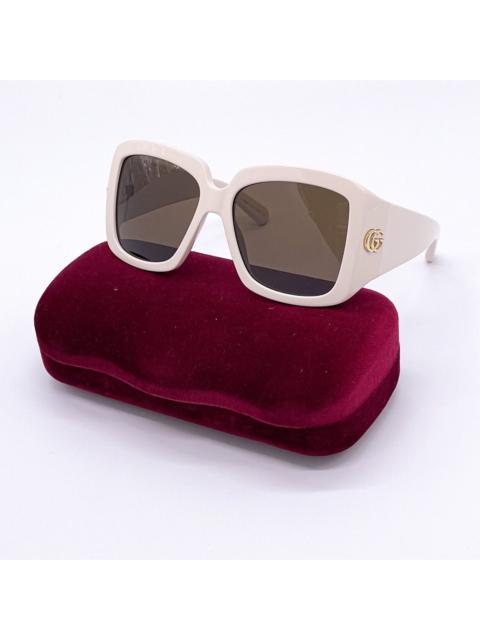 GUCCI NEW GUCCI GG1402S 004 WOMEN WHITE SQUARE SUNGLASSES