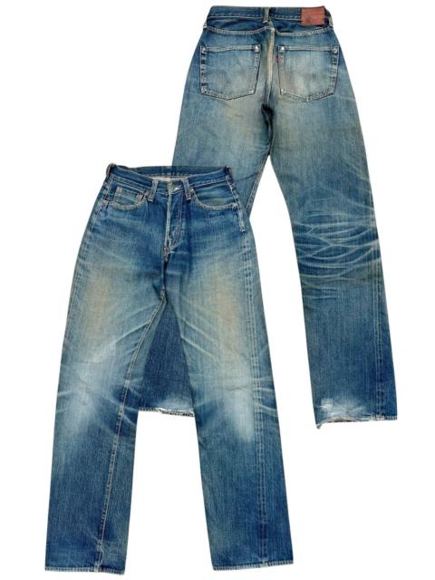 Other Designers Full Count & Co. - Vtg Full Count Japan Selvedge Distressed Denim Jeans 28x33