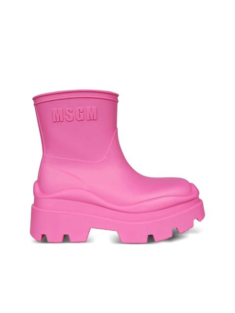 MSGM platform rain boots