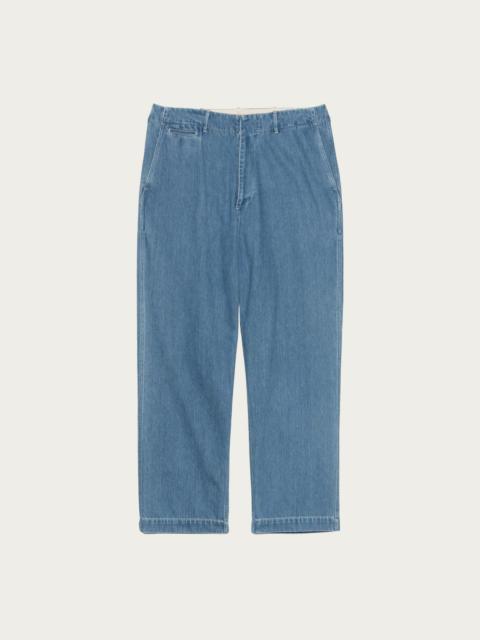 Nanamica Wide Denim Pants - Light Indigo
