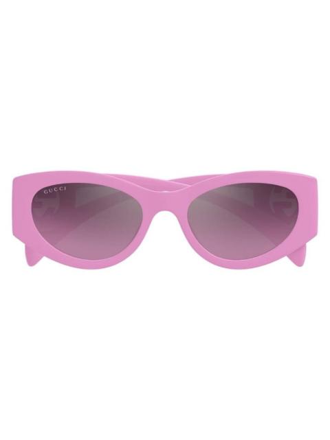GUCCI Gucci Pink Gradient Mirror Cat Eye Ladies Sunglasses GG1691S 003 54