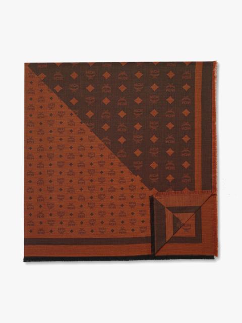 MCM Monogram Shawl in Wool-Silk Jacquard