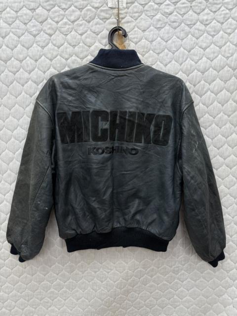 🔥🔥🔥ARCHIVE VINTAGE MICHIKO KOSHINO BOMBER LEATHER JACKET