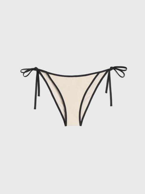 TOTEME Stripe tie bikini bottoms light hay