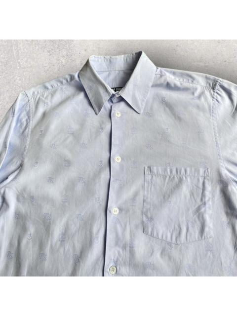 FW 2006-2007 Blue RS Logo & Skull Jacquard Shirt