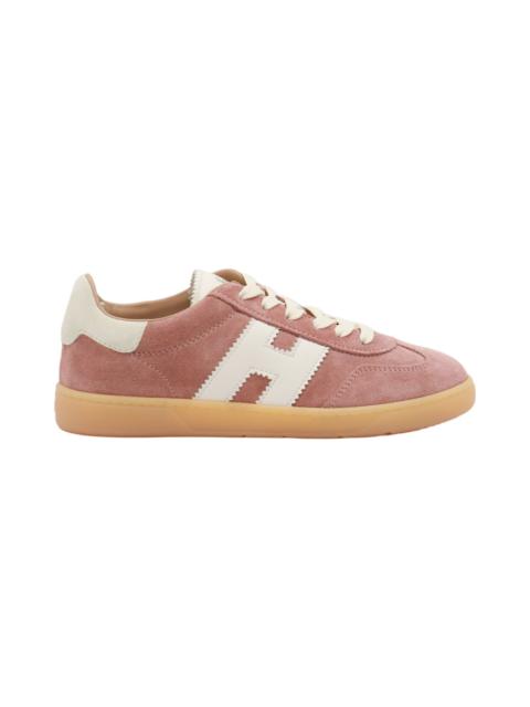 HOGAN Pink Suede Sneakers