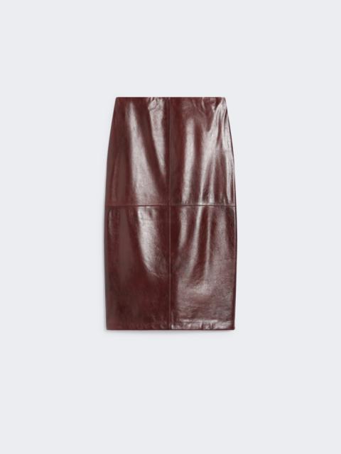 Sportmax AFA Midi leather skirt
