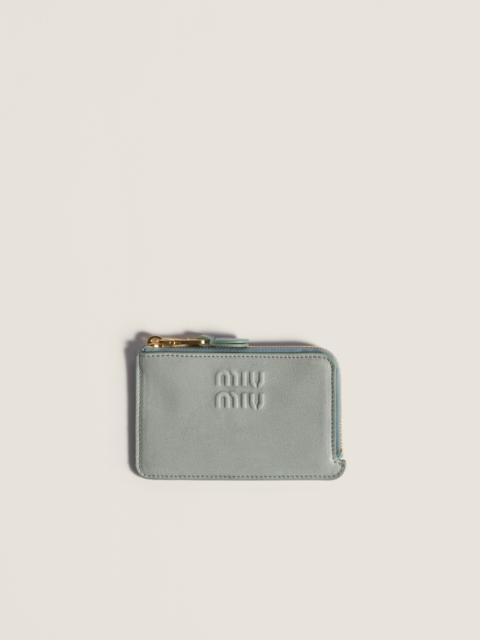 Miu Miu Nappa leather envelope card holder
