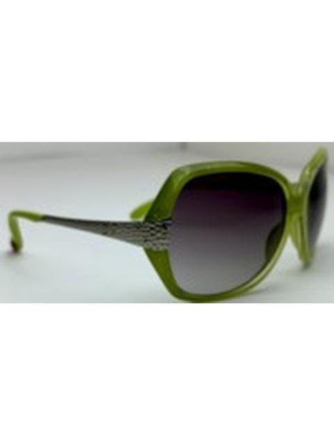 Other Designers Betsey Johnson Snoke Square Ladies Sunglasses BJ8045P GRN S GRNSMK