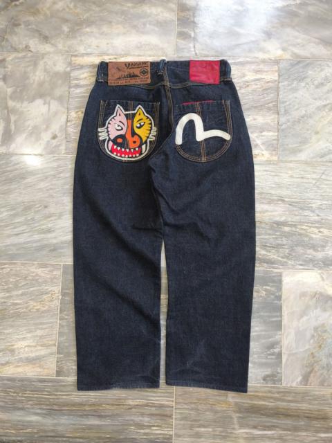 EVISU Yamane x EVISU Dormouse White Seagull Embroidery Denim Jeans