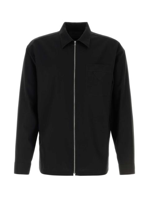 Prada Prada Men Black Cotton Shirt