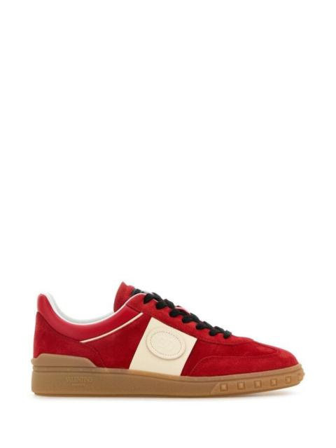 Valentino Valentino Garavani Men Coral Suede Upvillage Sneakersâ
