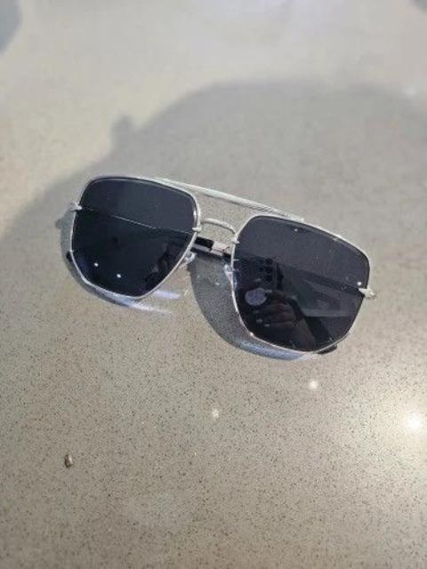 Electric Visual Sunglasses - Silver Frame Metal Anti Glare Driving Sun Glasses