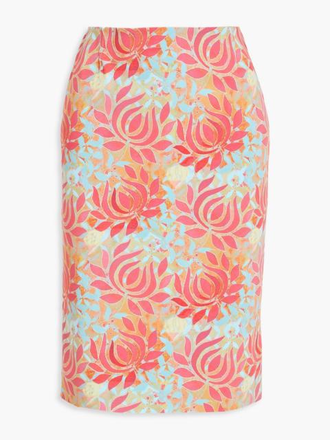Other Designers Lois floral-print stretch-jersey skirt