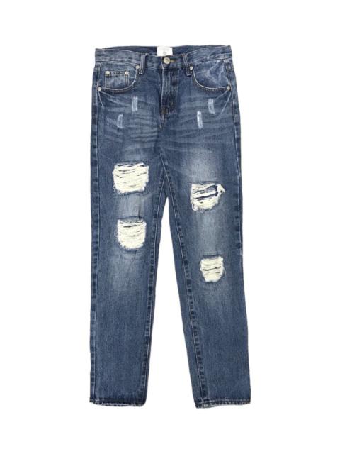 Other Designers Distressed Denim - EMS EXCITE JAPAN MADE DISTRESSED JEANS DESIGNER