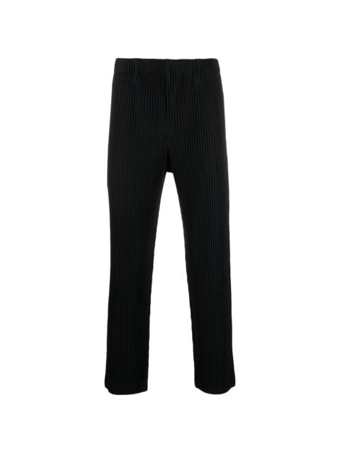 ISSEY MIYAKE pleated straight-leg trousers