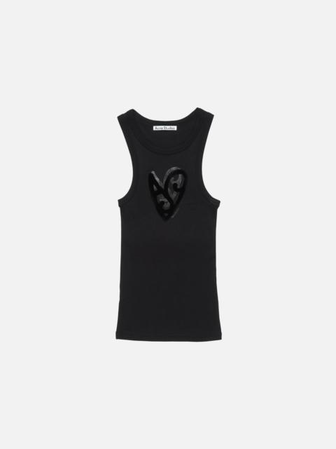 Acne Studios Logo tank top - Black