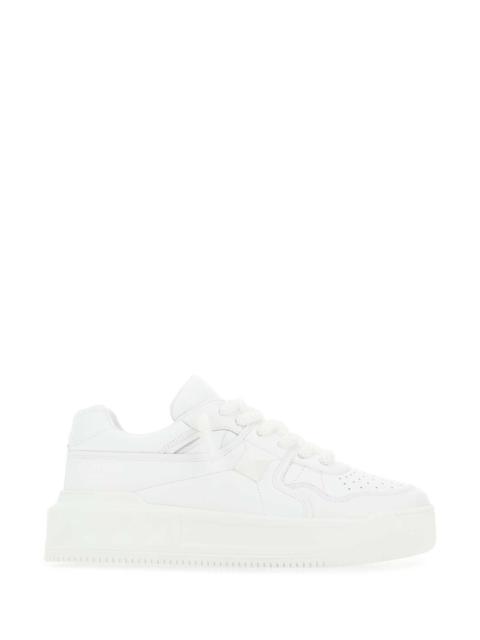 Valentino Garavani Men White Nappa Leather One Stud Xl Sneakers