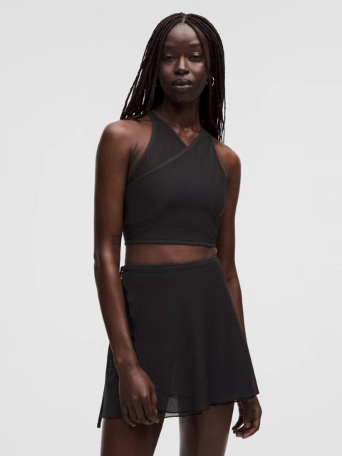 lululemon Mesh Cross-Front Cropped Tank Top B/C Cup *SLNSH Collection