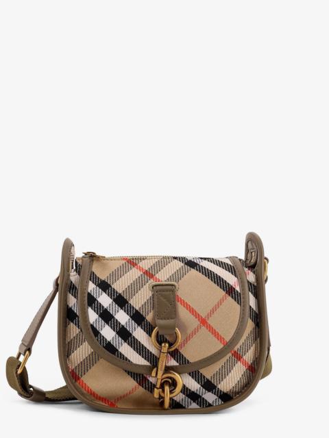 Burberry Burberry B Clip Mini Water-Repellent Canvas Crossbody Bag