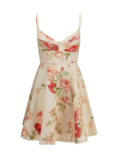 Zimmermann Zimmermann Roselight Floral Picnic Dress Cream Rose