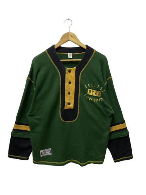 Other Designers Vintage Ncaa College Championship Half Button Sweatshirt