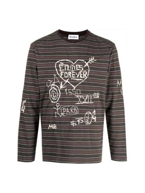 Étude Etude Graffiti Stripe Wonder Long-Sleeve T-Shirt