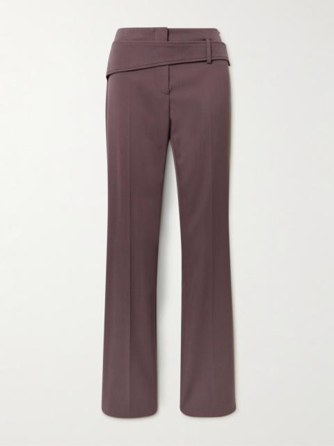 Sportmax Belted Twill Straight-leg Pants