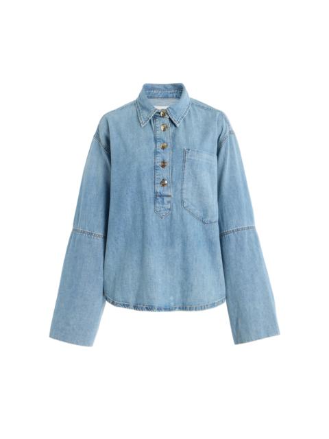 RÙADH Exclusive The Finlay Denim Top blue