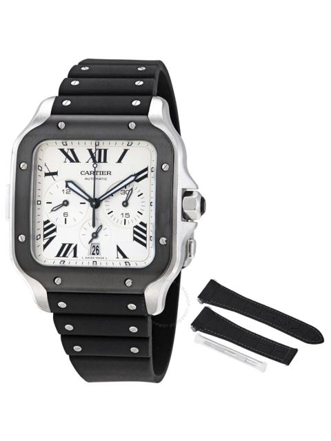 Cartier Cartier Santos XL Chronograph Silver Dial Men's Watch WSSA0017