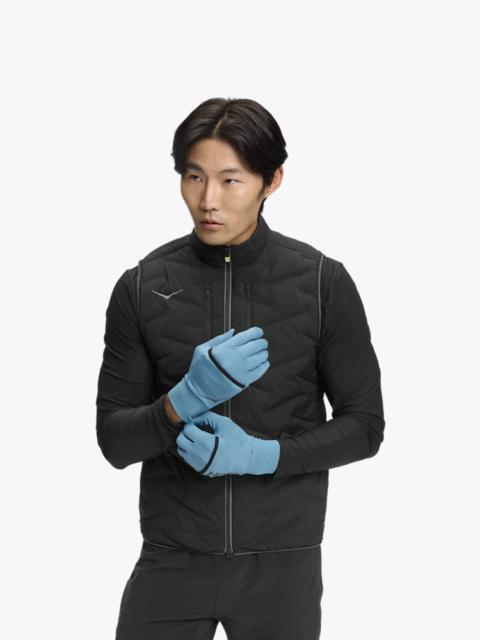 HOKA ColdSnap Fleece Gloves in Alpine Blue