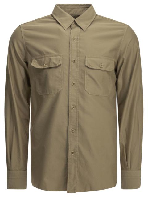 TOM FORD Tom Ford Military Casual Shirt Beige