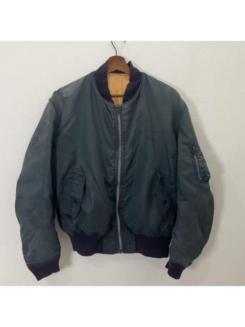 Other Designers Ma 1 - Vintage Unbranded MA-1 Faded Bomber Jacket