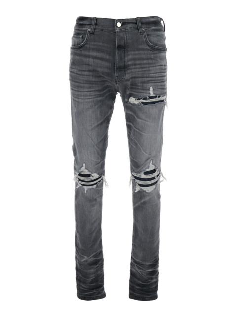 Amiri Men Grey Jeans With Tear Design And Belt Loops In Cotton Man