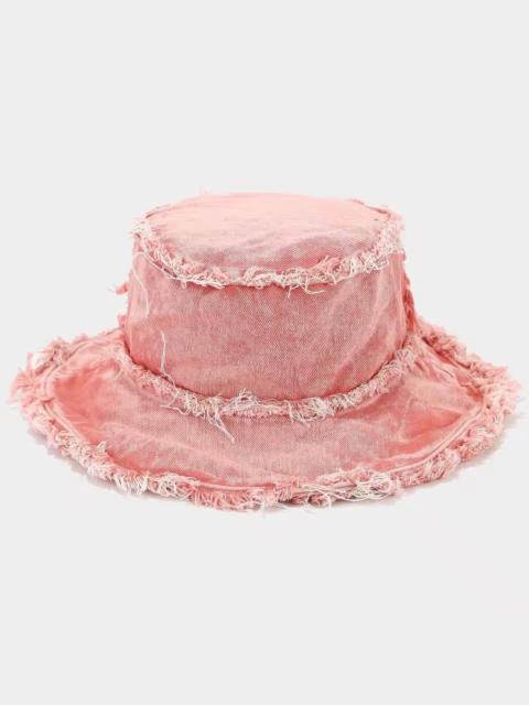 Other Designers Japanese Brand - Vintage Inspired Distressed Bucket Hat - Frayed Denim