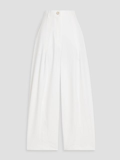 Max Mara Mina cropped cotton-blend twill tapered pants