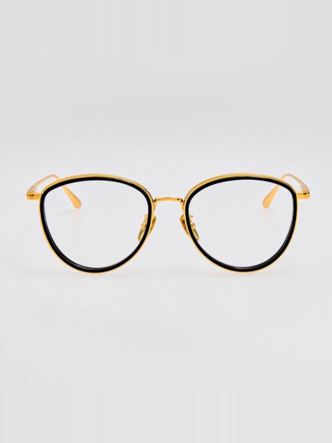 LINDA FARROW Dahlia Optical in Black
