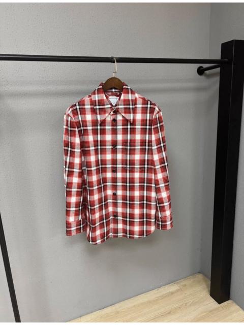 Bottega Veneta Bottega Veneta Structured Cotton Check Overshirt