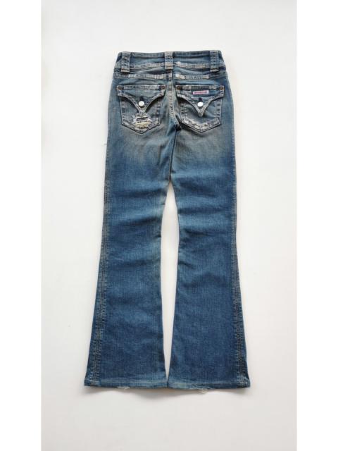 Other Designers Y2K Hudson Flare Bootcut Distressed Stretch Denim