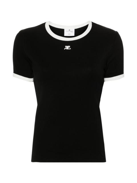 courrèges Logo cotton t-shirt